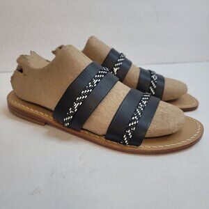 Preludio Womens Leather Sandals Size US 10 Open Toe Festival Coachella Boho